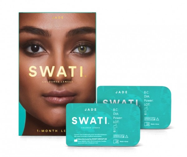 SWATI® Jade | Grüne Kontaktlinsen | 1-Monats-Set ohne Sehstärke