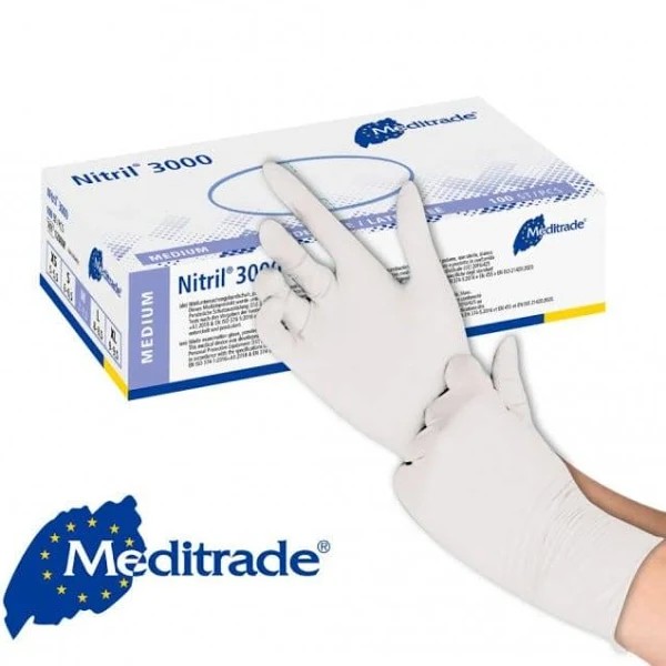 Nitril®3000 Nitrilhandschuhe | hygienische Durchführung von Behandlungen | puder- &amp; latexfrei| Gr. M