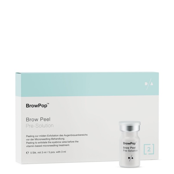 D/A BrowPop™ Brow Peel | Augenbrauenpeeling | vor Vita Brows, PMU &amp; Blading