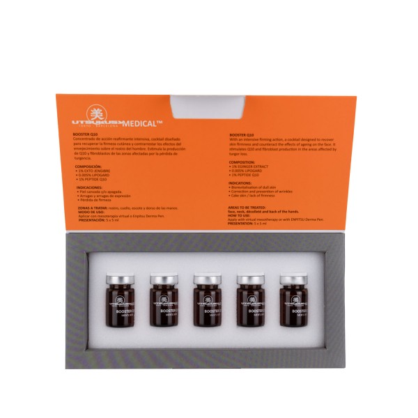 Utsukusy® Q10 Booster Serum | Microneedling Ampulle 5 ml | Anti-Aging für Männerhaut