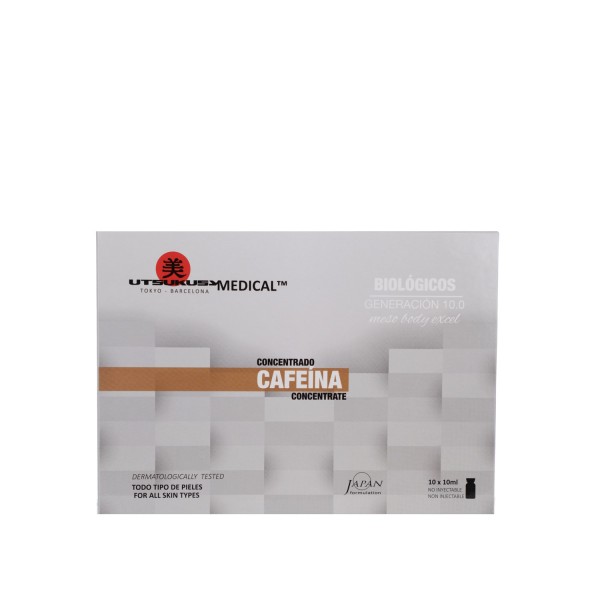Utsukusy® Koffein Body Serum | Microneedling Ampulle 10 ml | gegen Fettpolster &amp; Cellulite